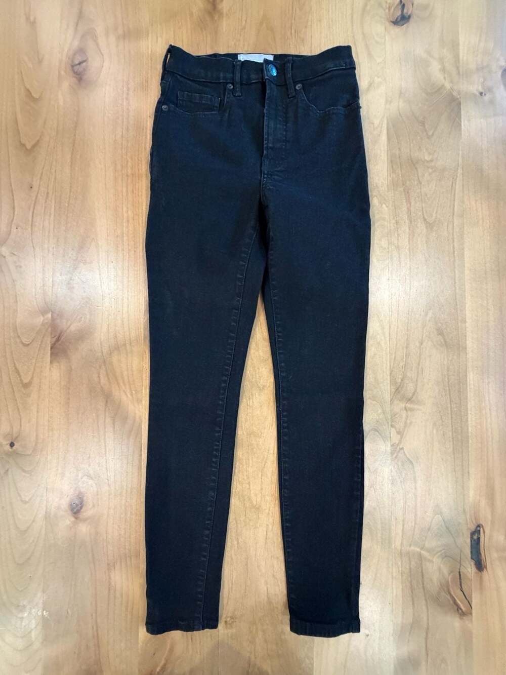 Everlane The High Rise Skinny Jean 26 Regular Black Denim
